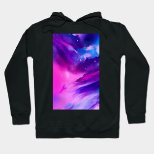 Blue Pink Purple Abstract Art - Marble Pattern - Marble Texture Hoodie